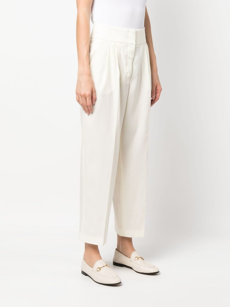 pressed-crease tapered-leg trousers 3