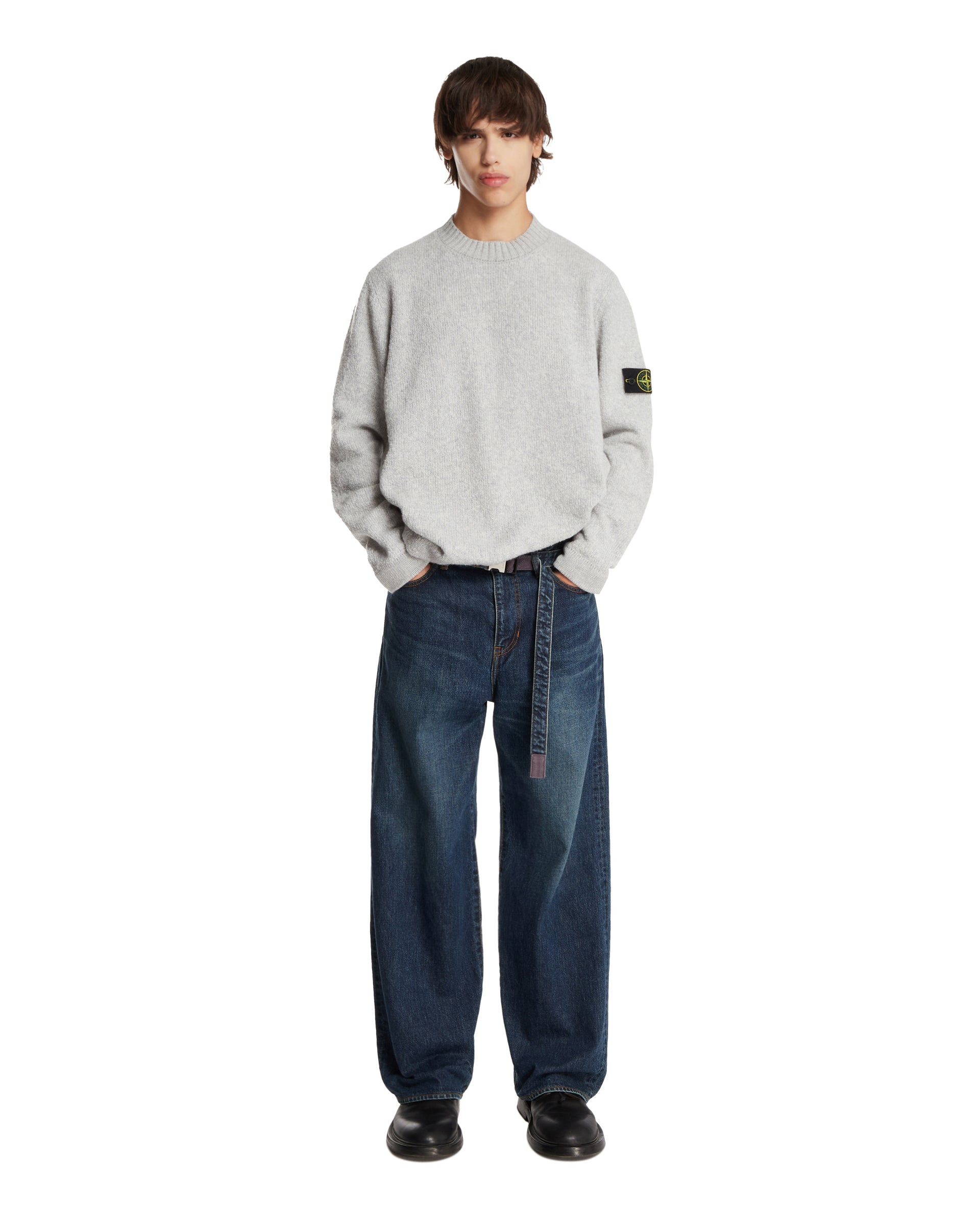 Gray Wool Crewneck Sweater - 2