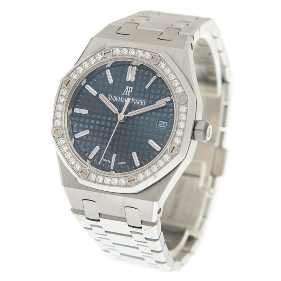 Audemars Piguet Royal Oak Automatic Diamond Blue Dial Ladies Watch 77351ST.ZZ.1261ST.01 - 4
