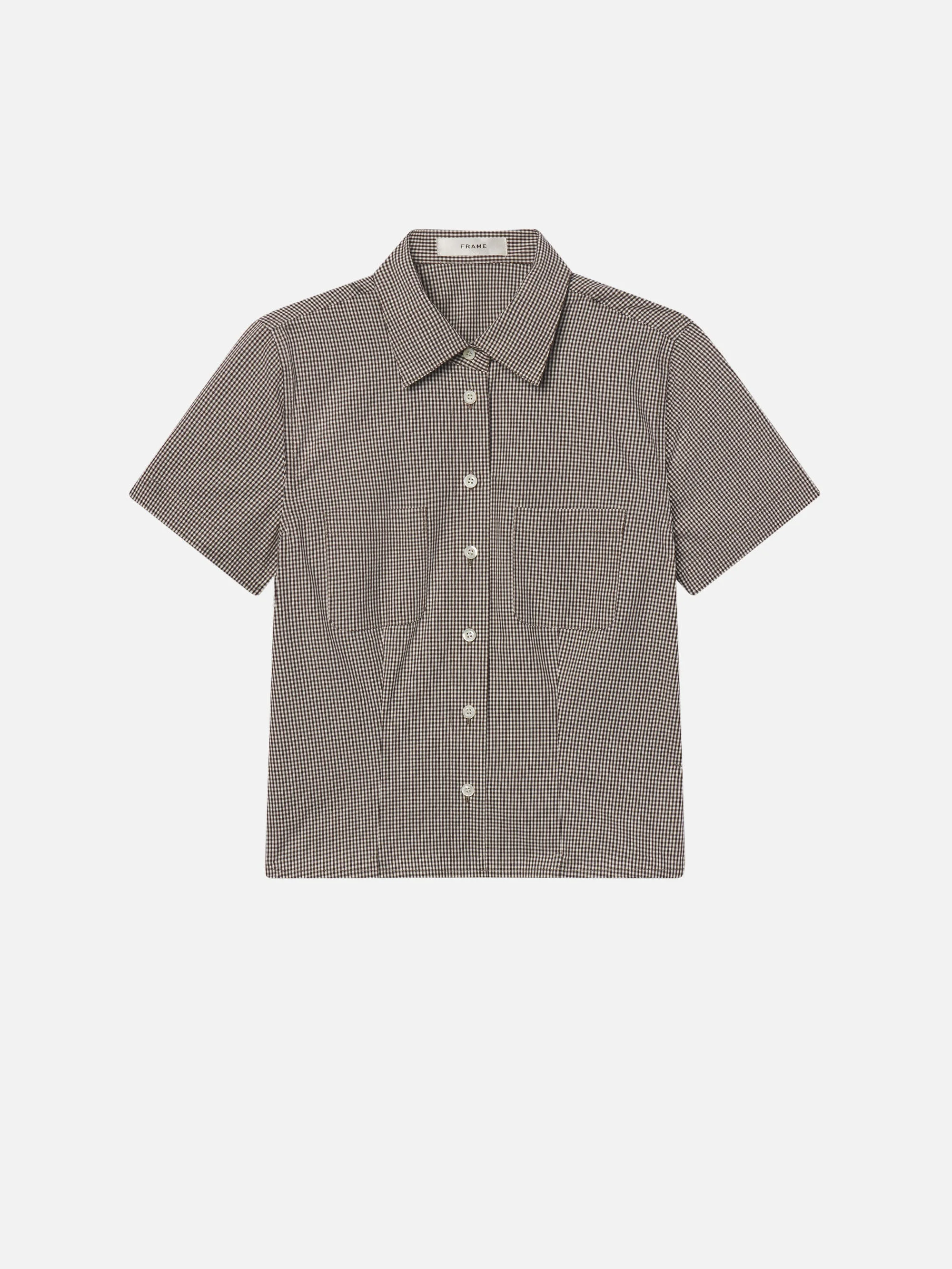 The Check Seaside Shirt in Coffee Multi - 1