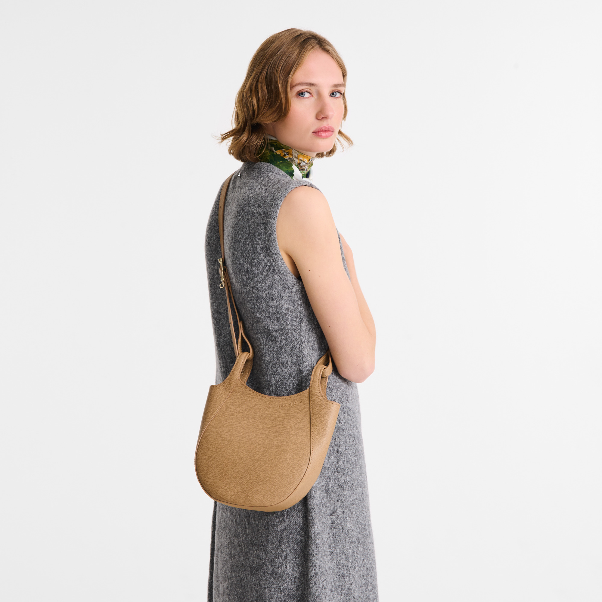 Le Foulonné S Crossbody bag Biscuit - Leather - 2