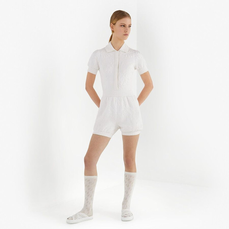 White viscose jumpsuit 4