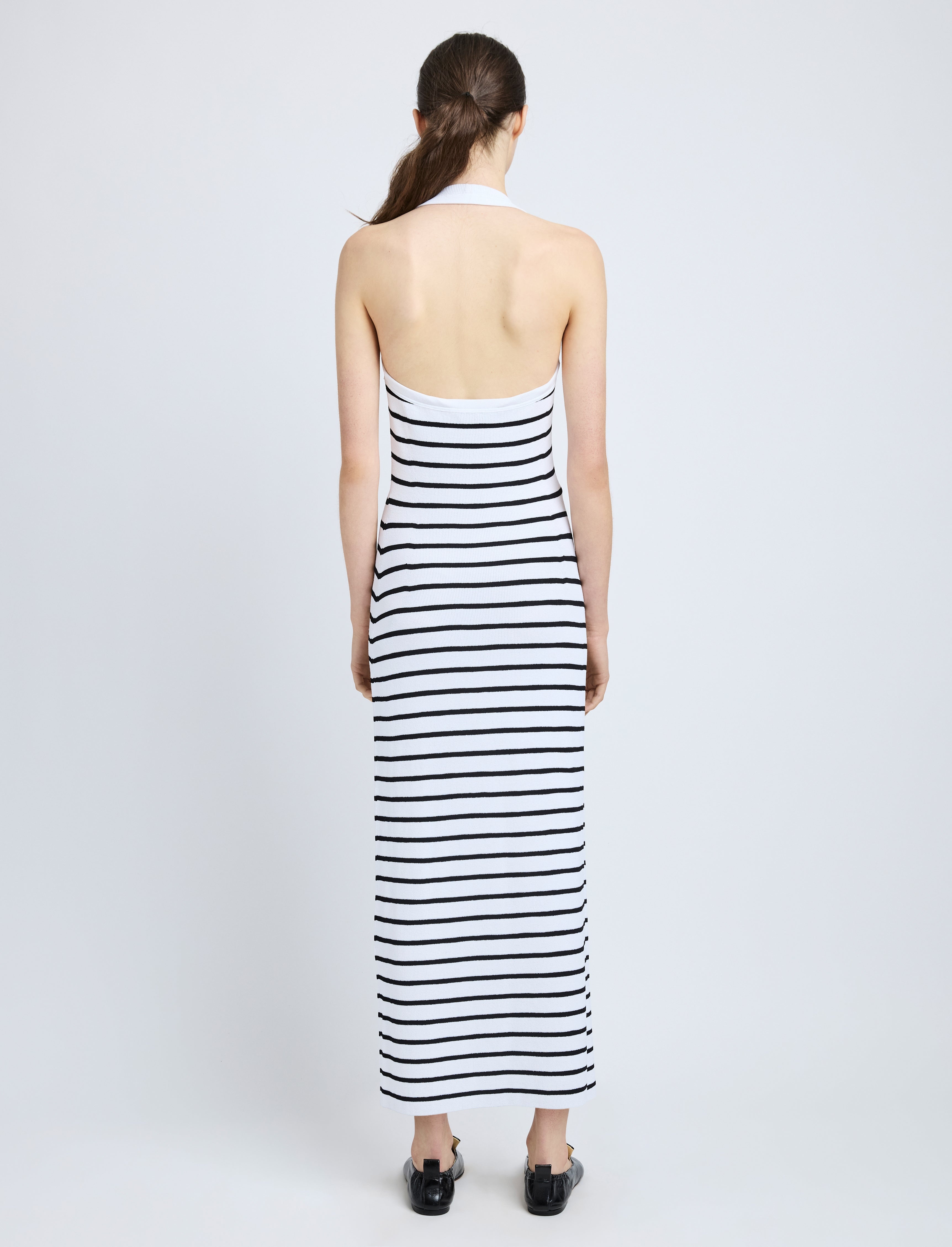 Meryl Dress in Matte Viscose Rib - 4