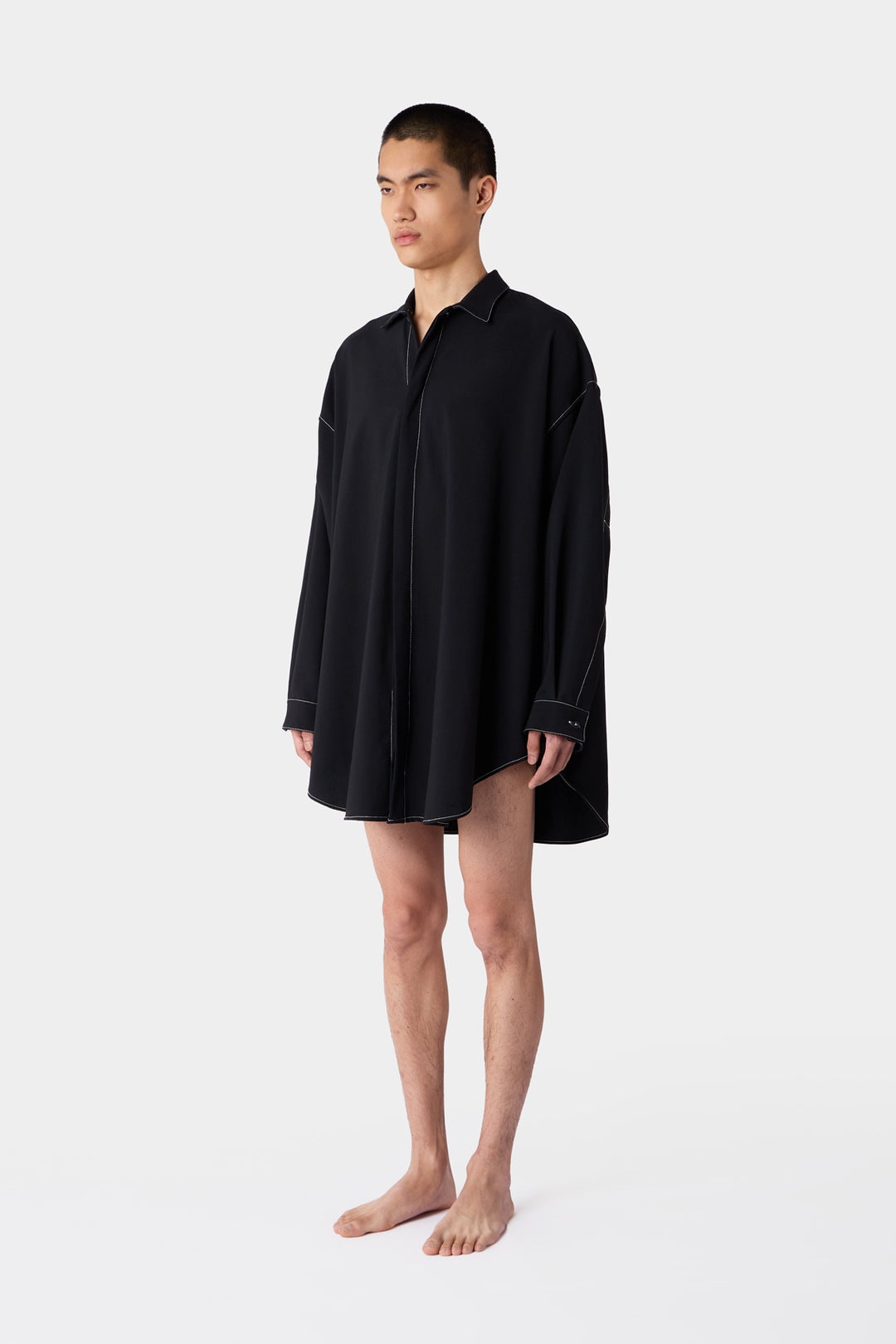 MEGA OVER SHIRT / black - 5