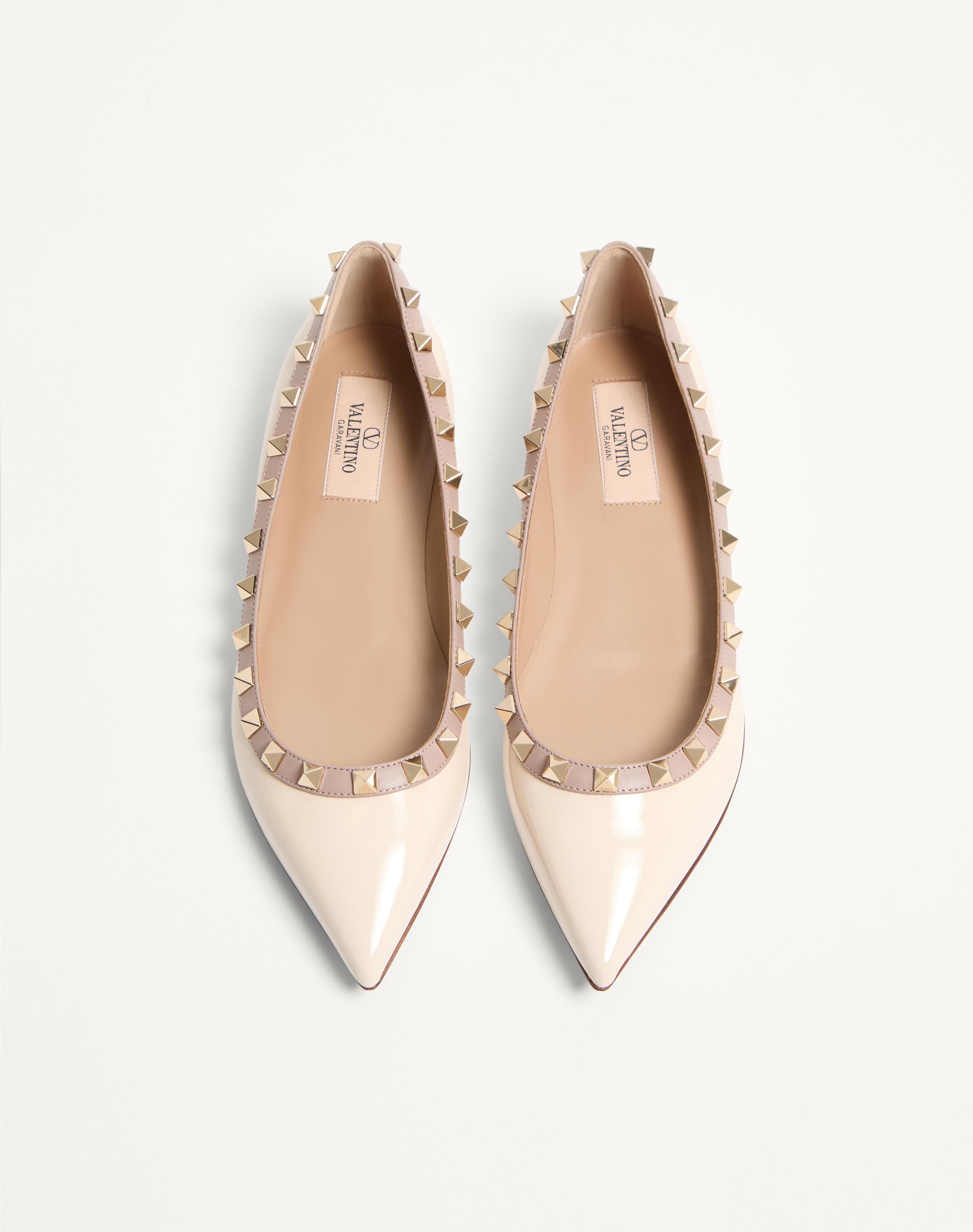 PATENT ROCKSTUD BALLET FLAT - 4