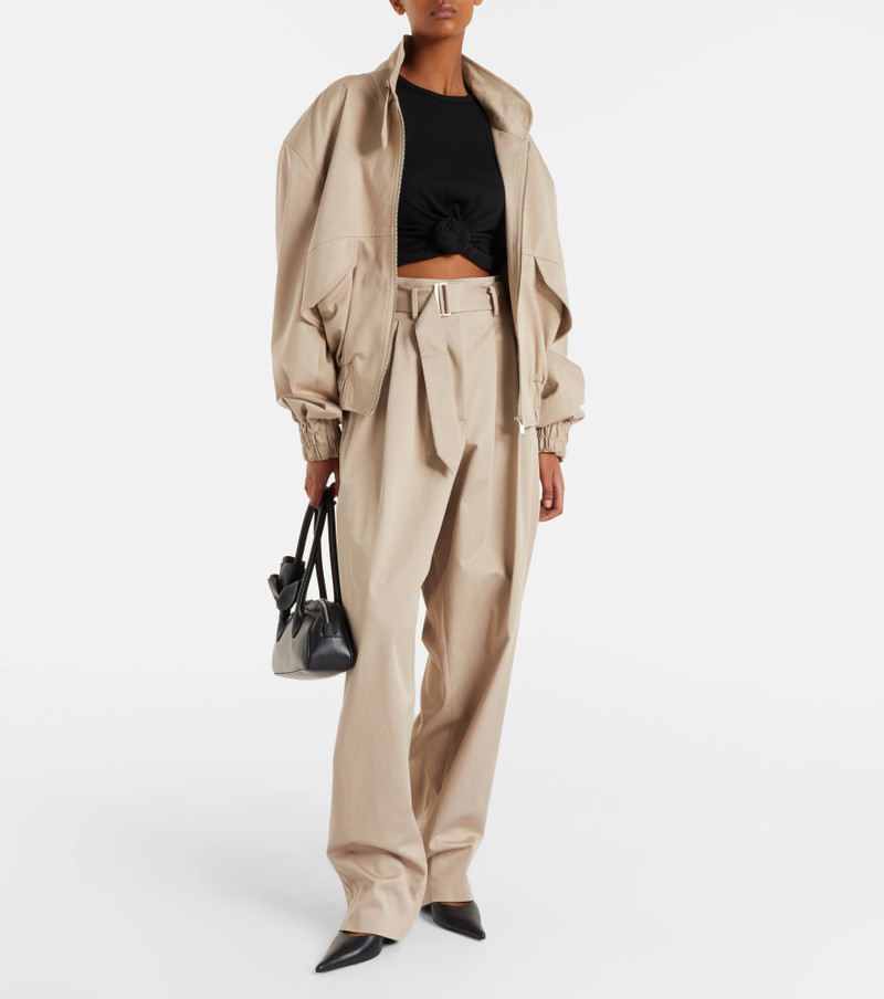 MAGDA BUTRYM Gathered cotton-blend jersey tank top outlook