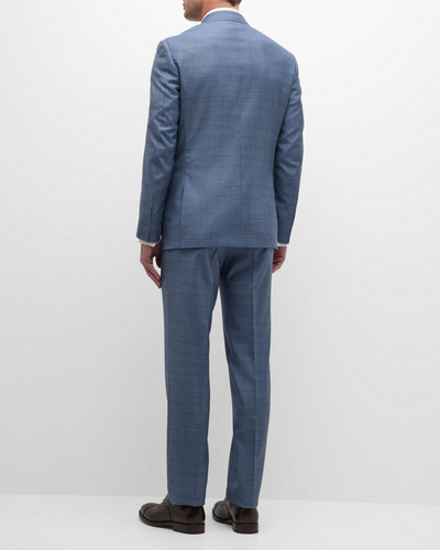Canali Men's Heathered Wool Suit outlook