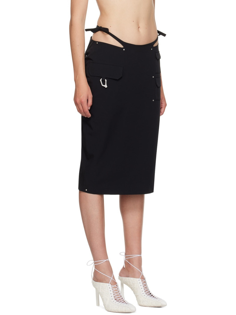 Black Mire Midi Skirt 2