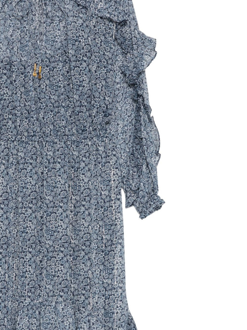 floral ruffle midi dress 3