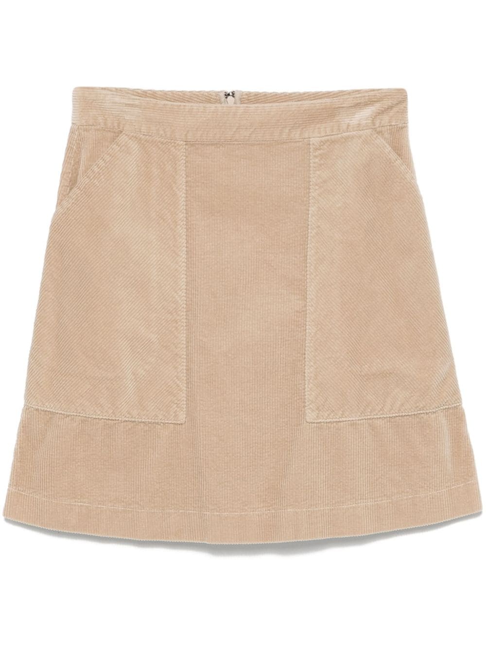 corduroy mini skirt - 1