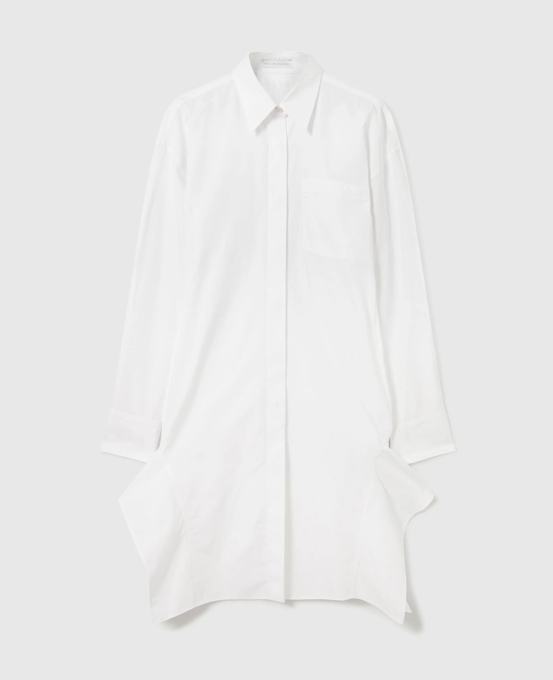 Long-Sleeve Shirt Dress - 1