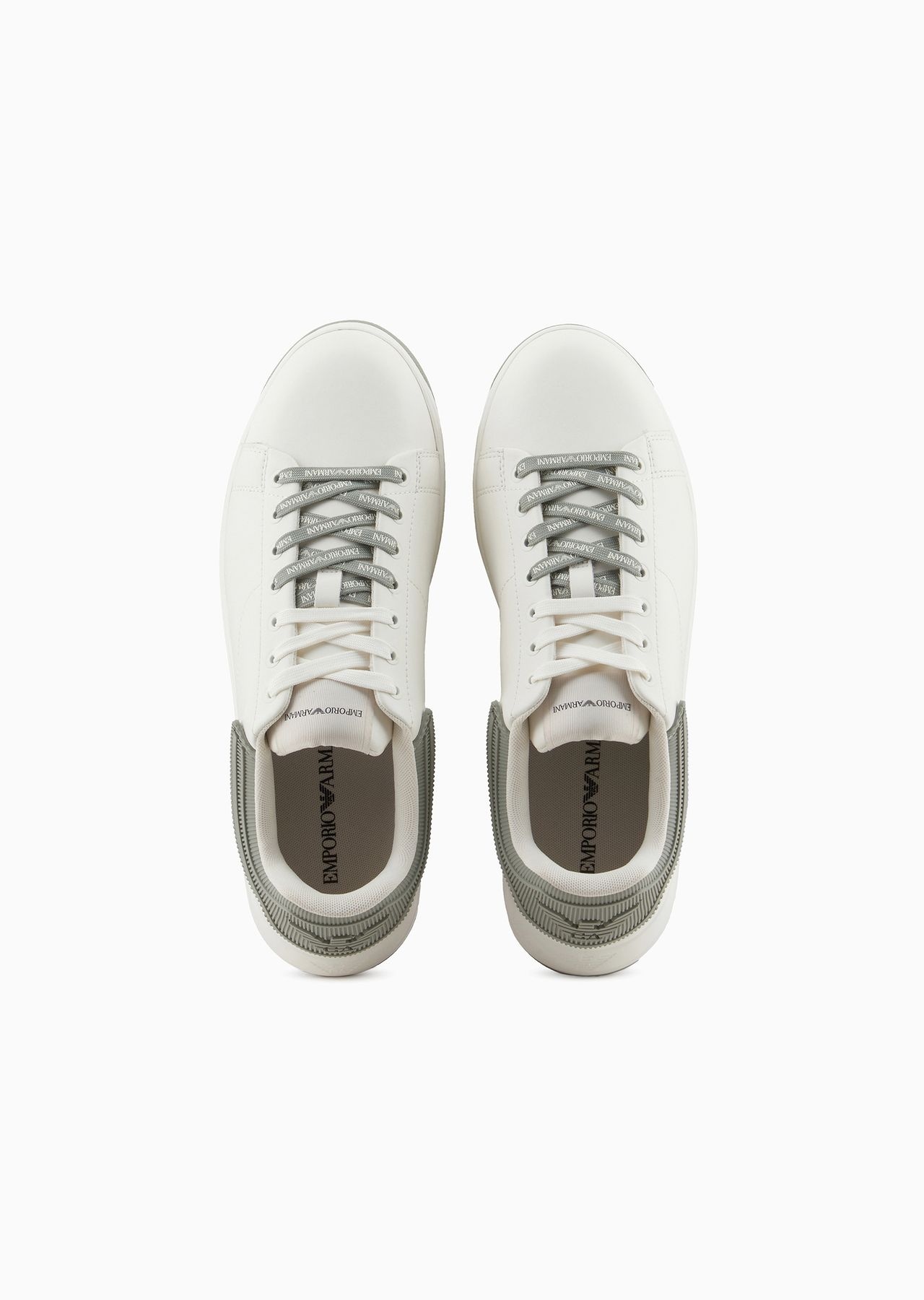 Leather sneakers with rubber back knurled sole - 3