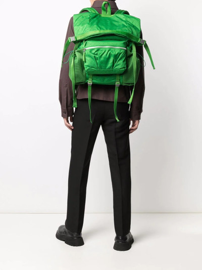 Bottega Veneta jacquard-pattern backpack outlook