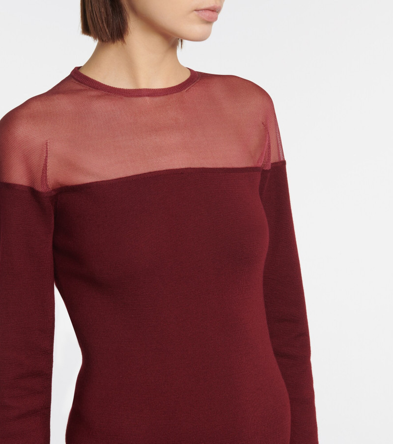 Cashmere and silk midi dress 4