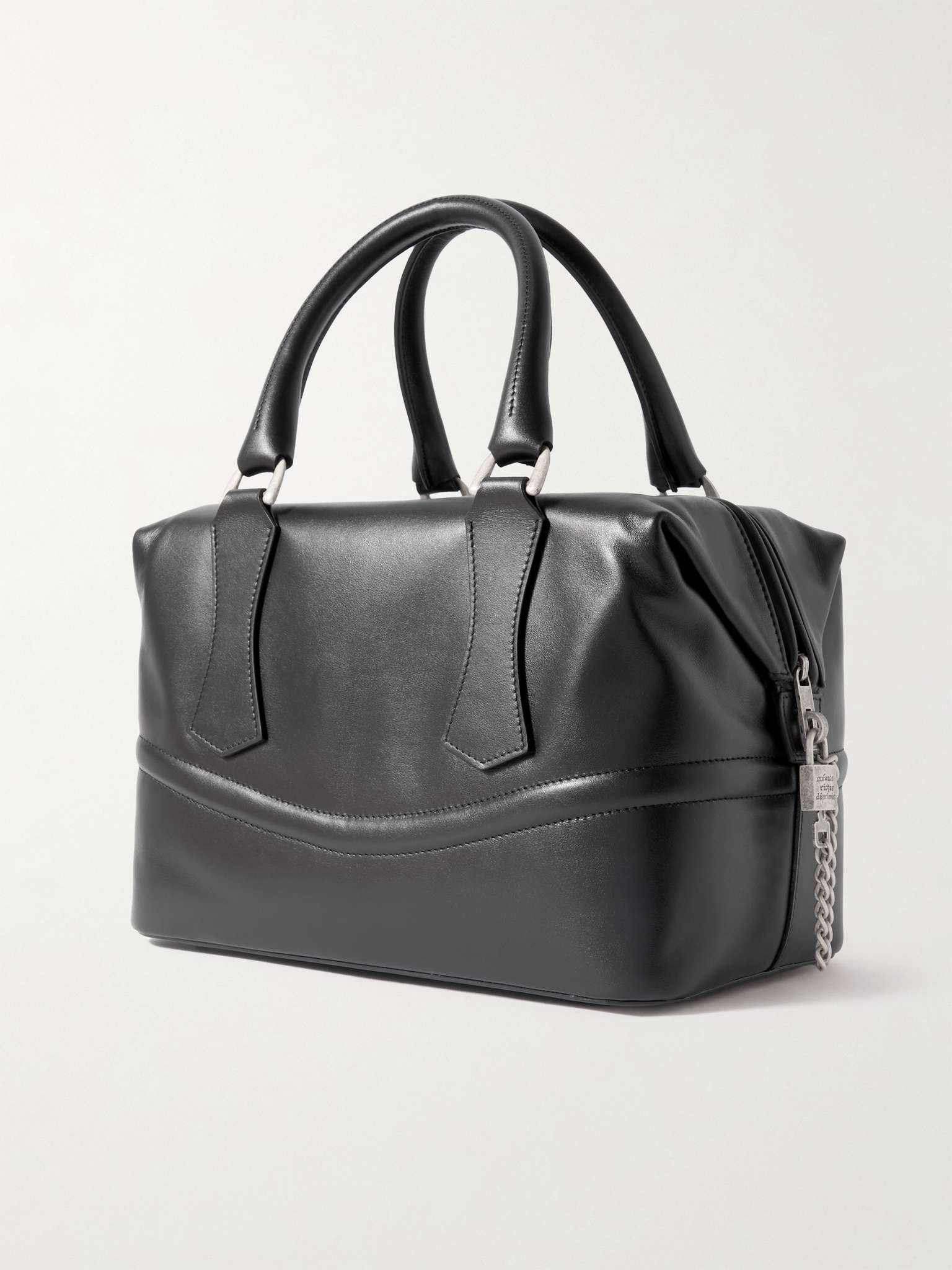 Logo-Embossed Leather Tote Bag - 4