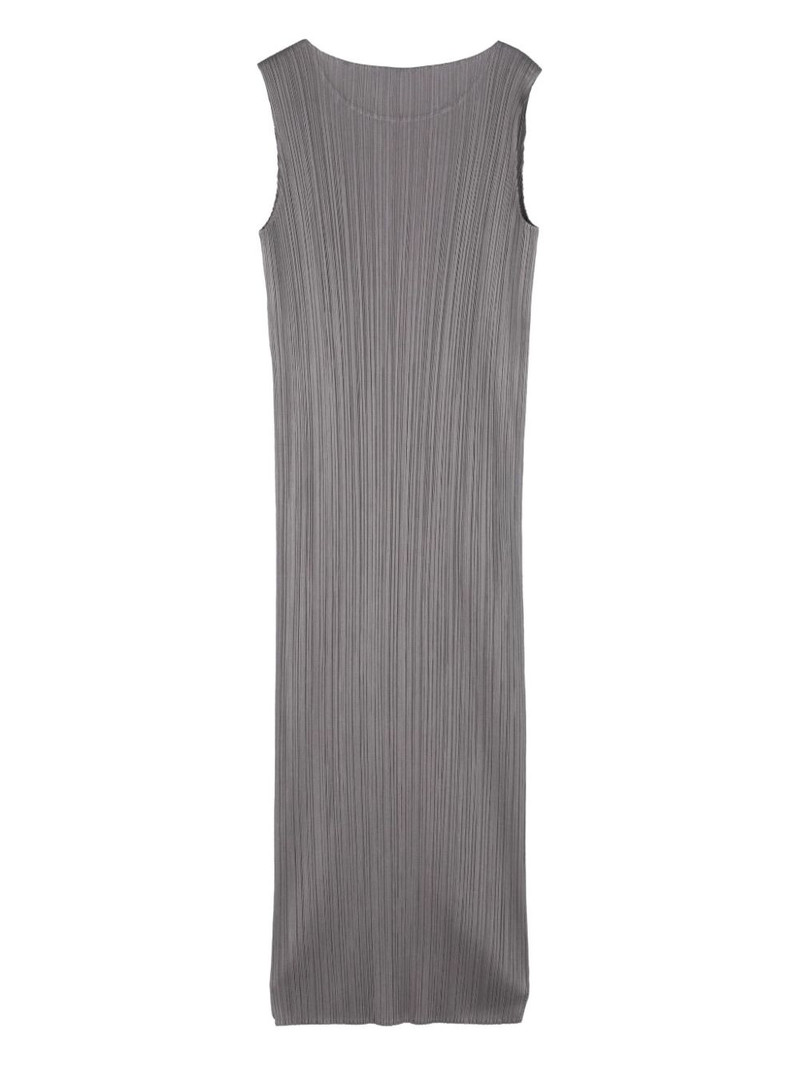 Pleats Please Issey Miyake pleated sleeveless dress outlook
