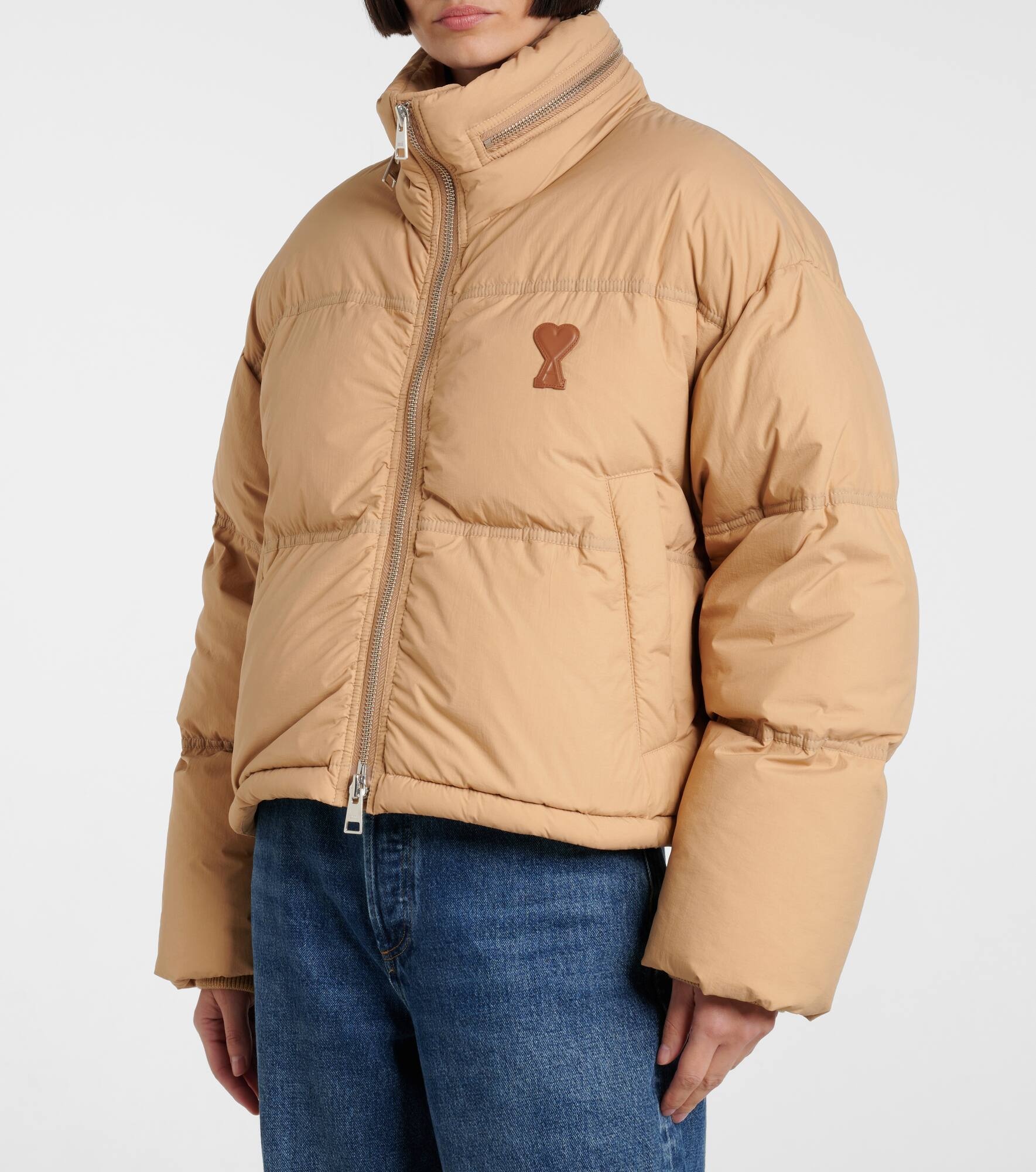 Ami De Cœur technical canvas down jacket - 5