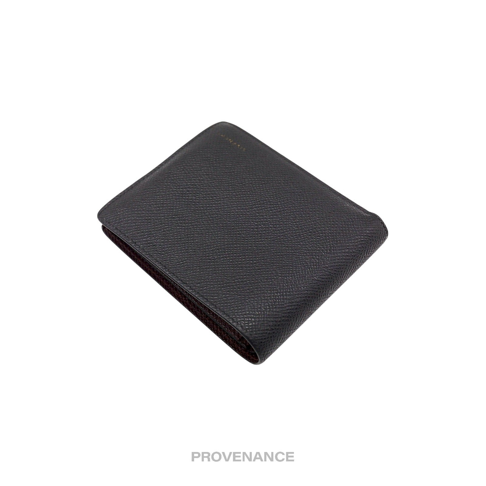 Givenchy Logo Bifold Wallet - Black Red Grained Leather - 3