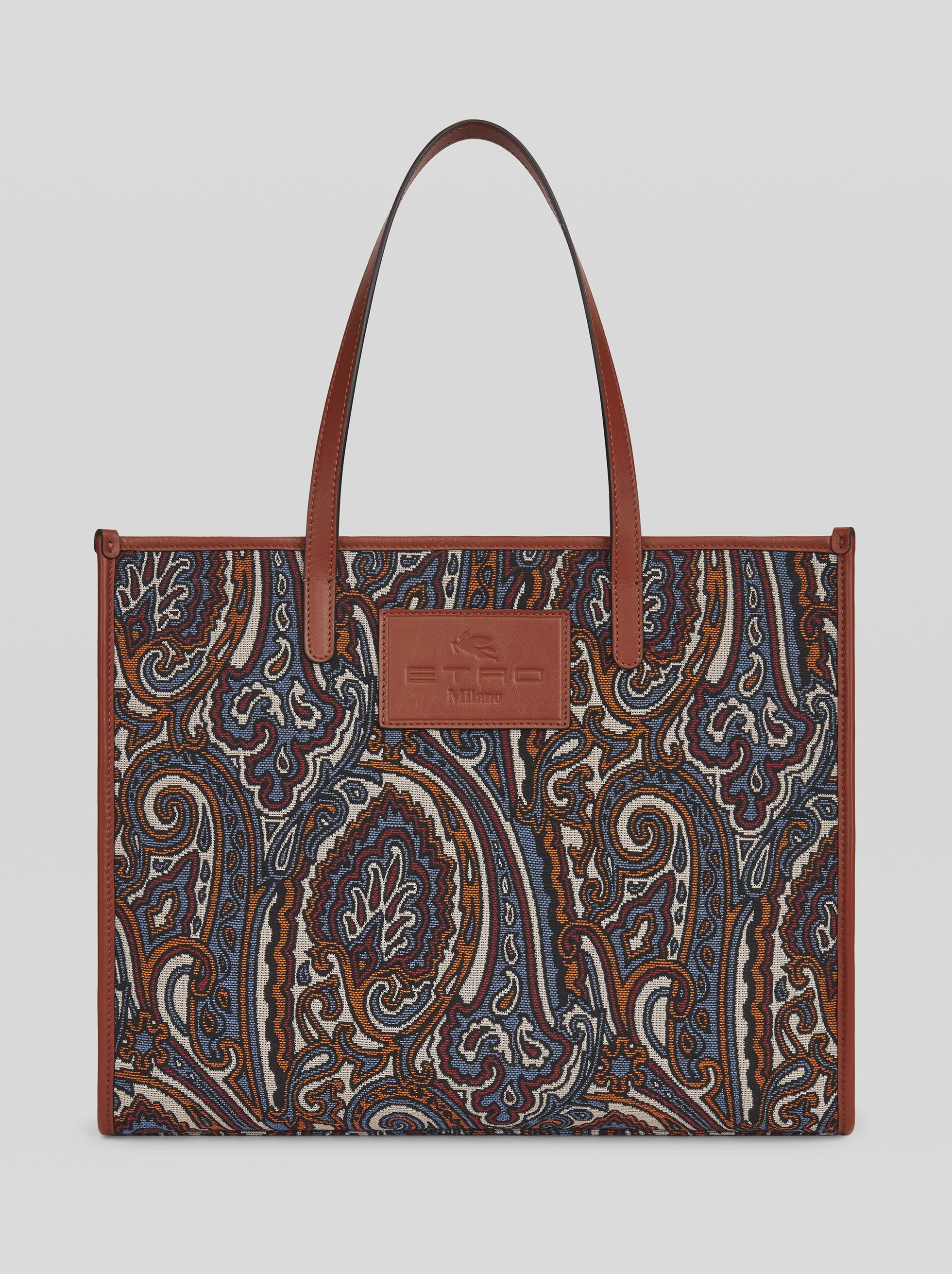 SHOPPING BAG IN JACQUARD FABRIC - 1