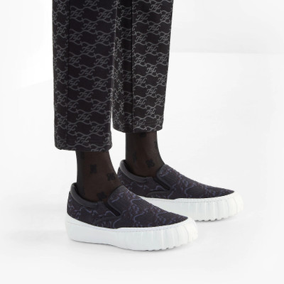 FENDI Black fabric sneakers outlook