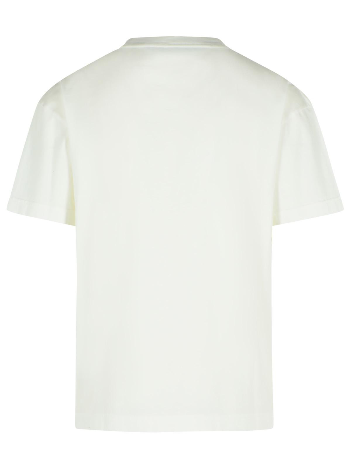 Palm Angels White Cotton T-Shirt Men - 3