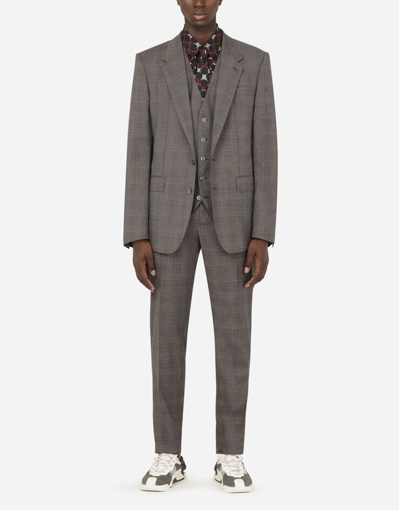 Dolce & Gabbana Wool glen plaid vest outlook