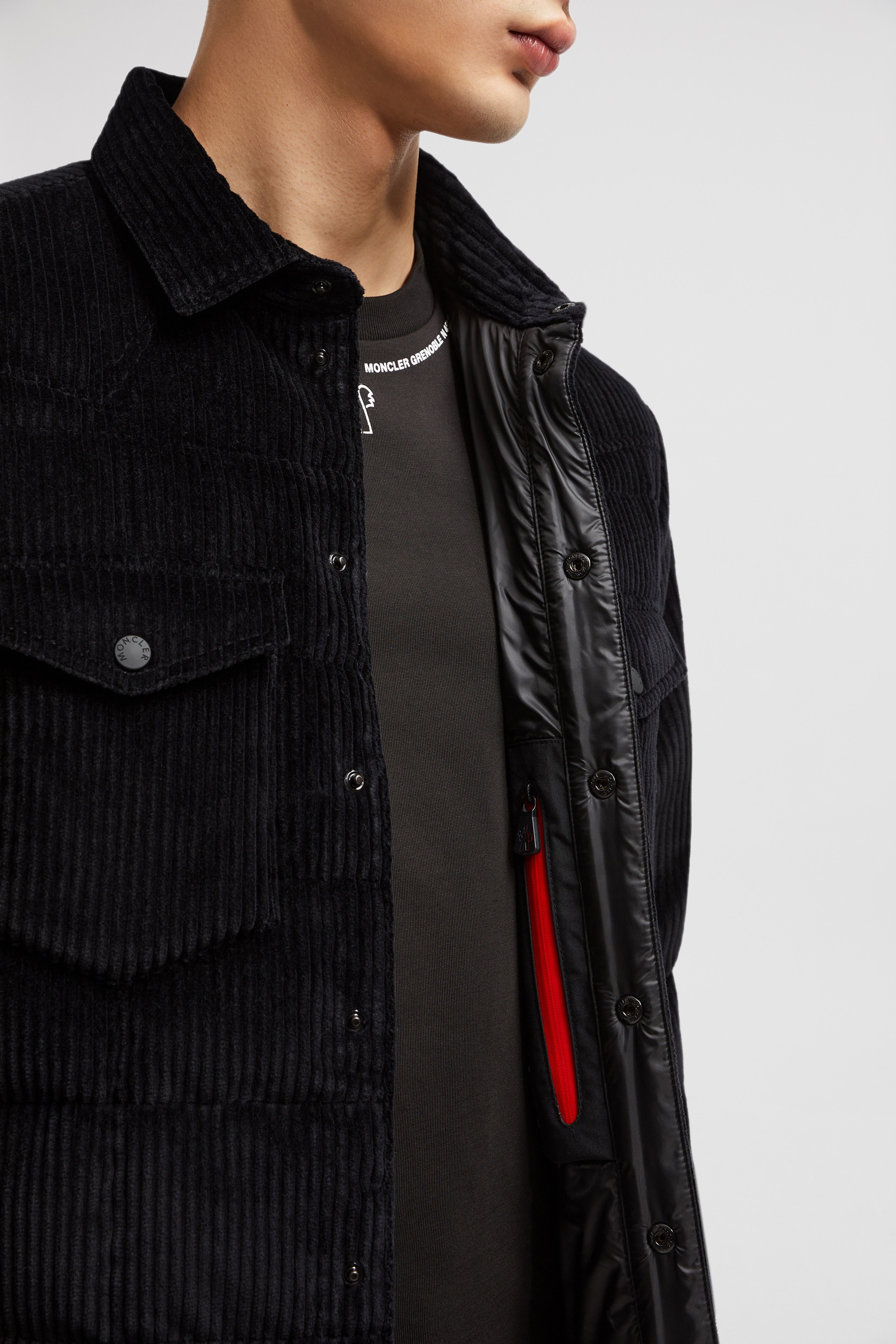 Gelt Corduroy Down Shirt Jacket - 7