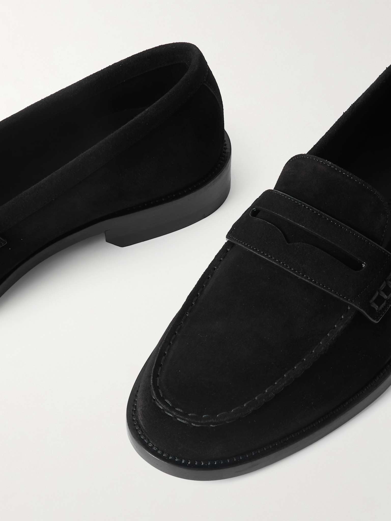 Perry Suede Penny Loafers - 5