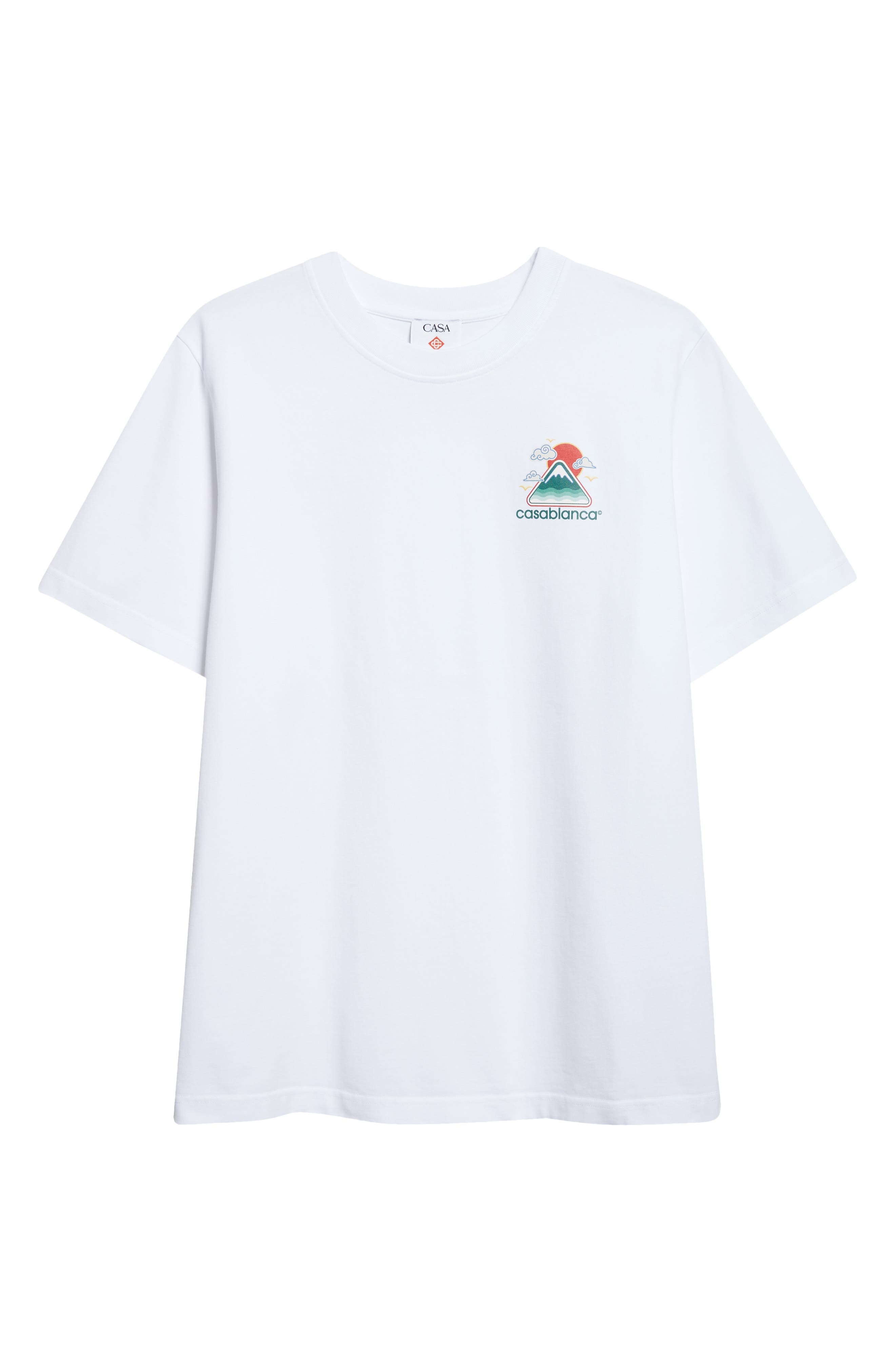 Casablanca Montagne Ondulee Graphic T-Shirt in White Jersey Montagne at Nordstrom - 5