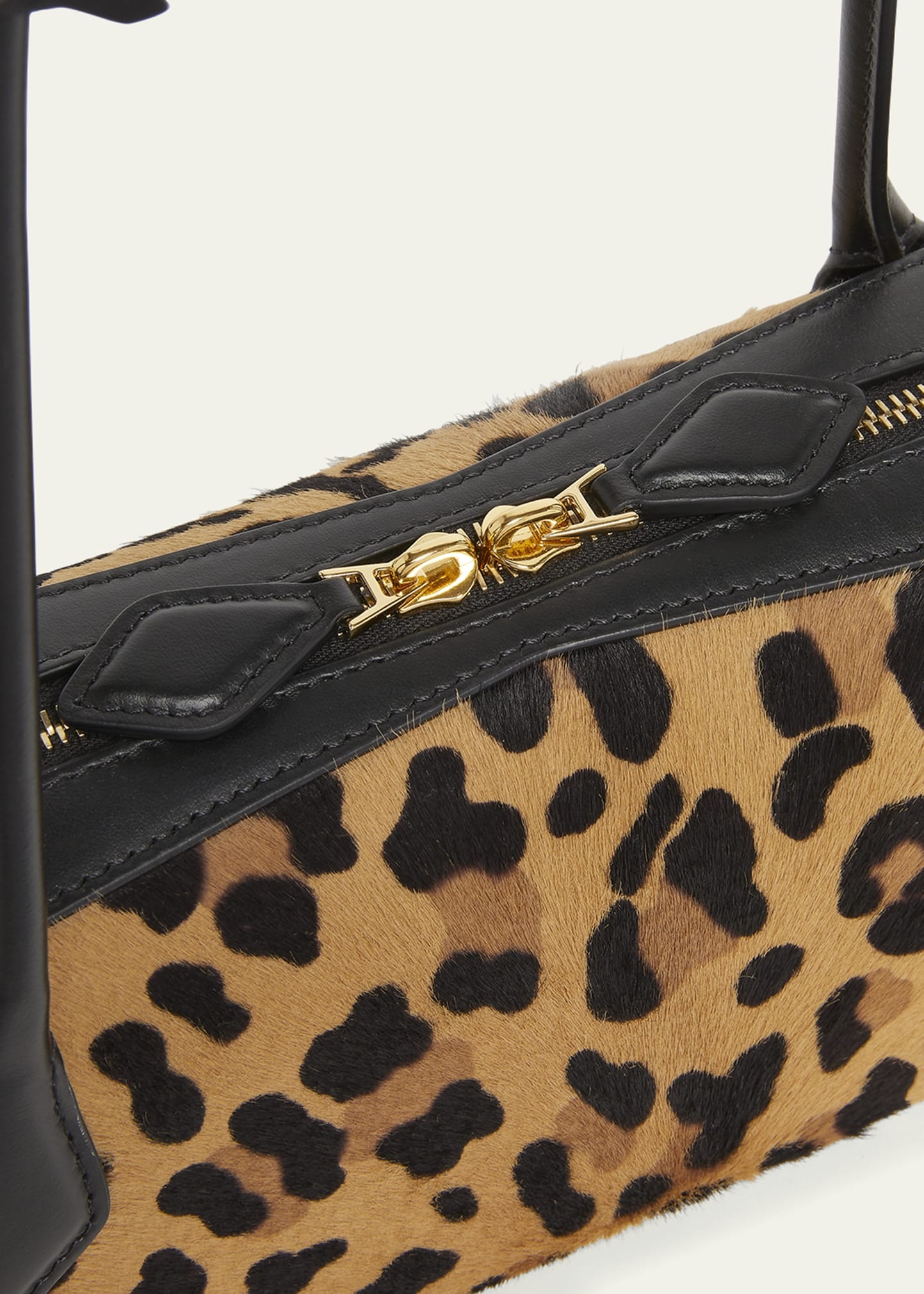 Le Teckel Medium Shoulder Bag in Leopard Calf Hair - 5