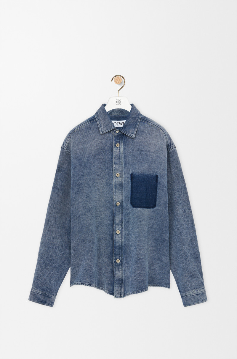 Shirt in cotton and linen 1