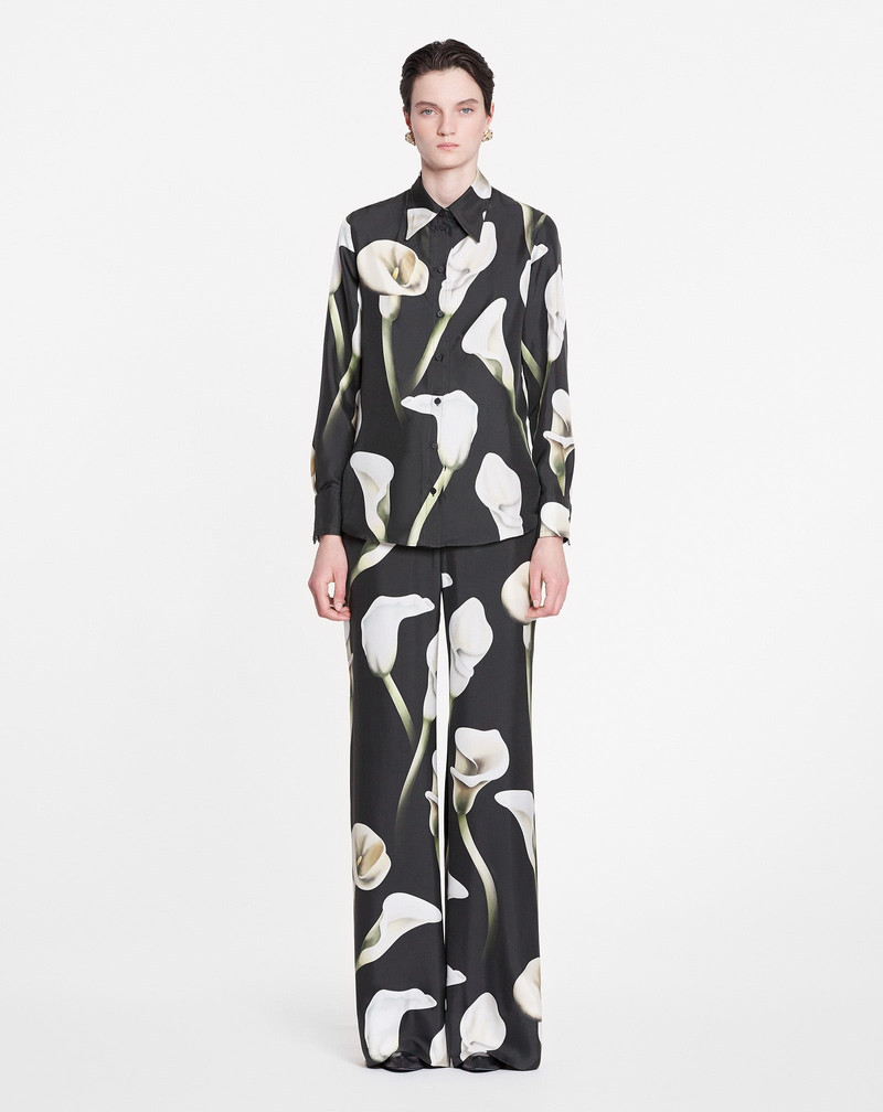 WIDE-LEG CALLA LILY PRINT PANTS 2