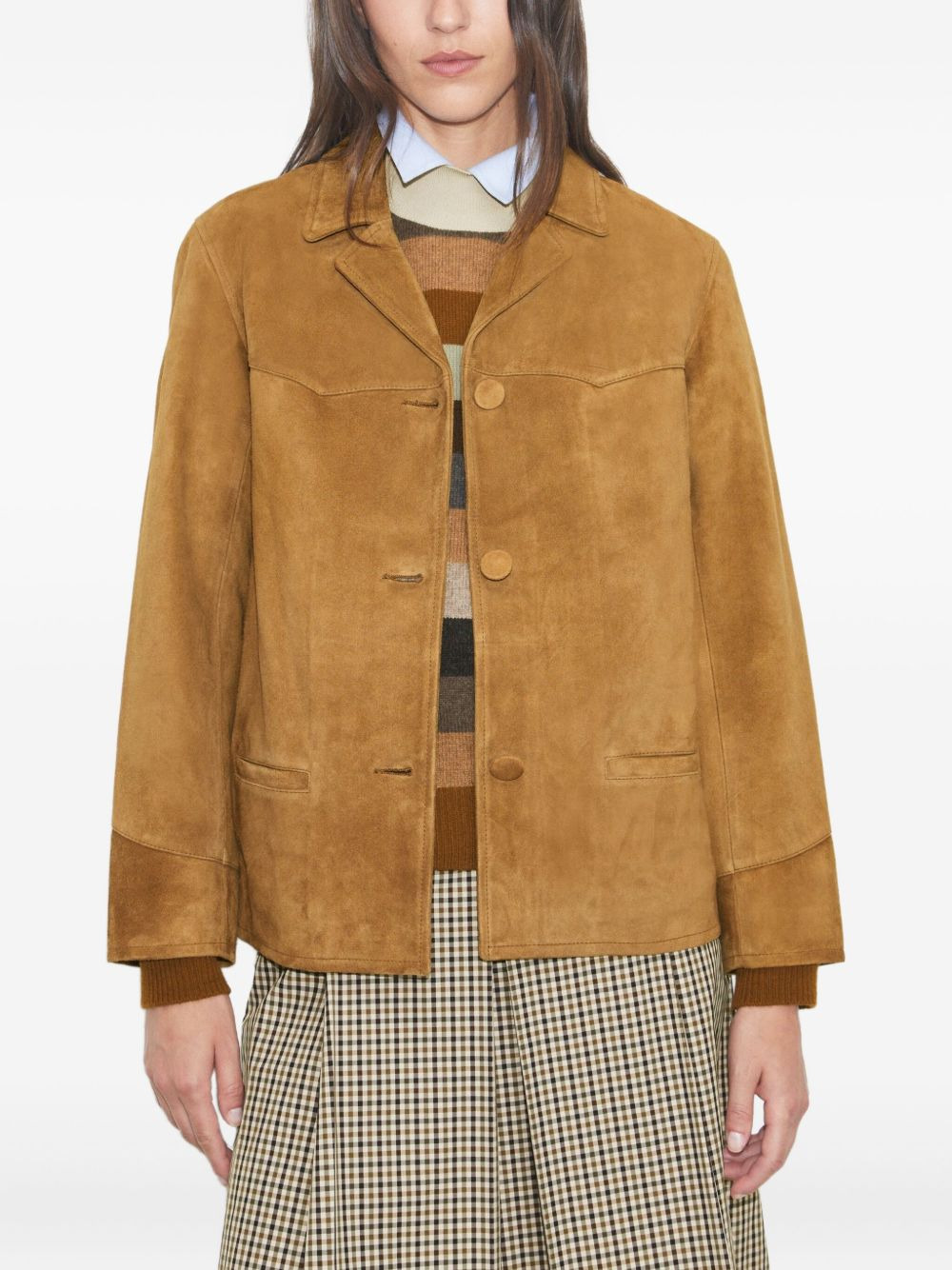 Tory Burch - Tory Burch Jackets Leather Brown - 4