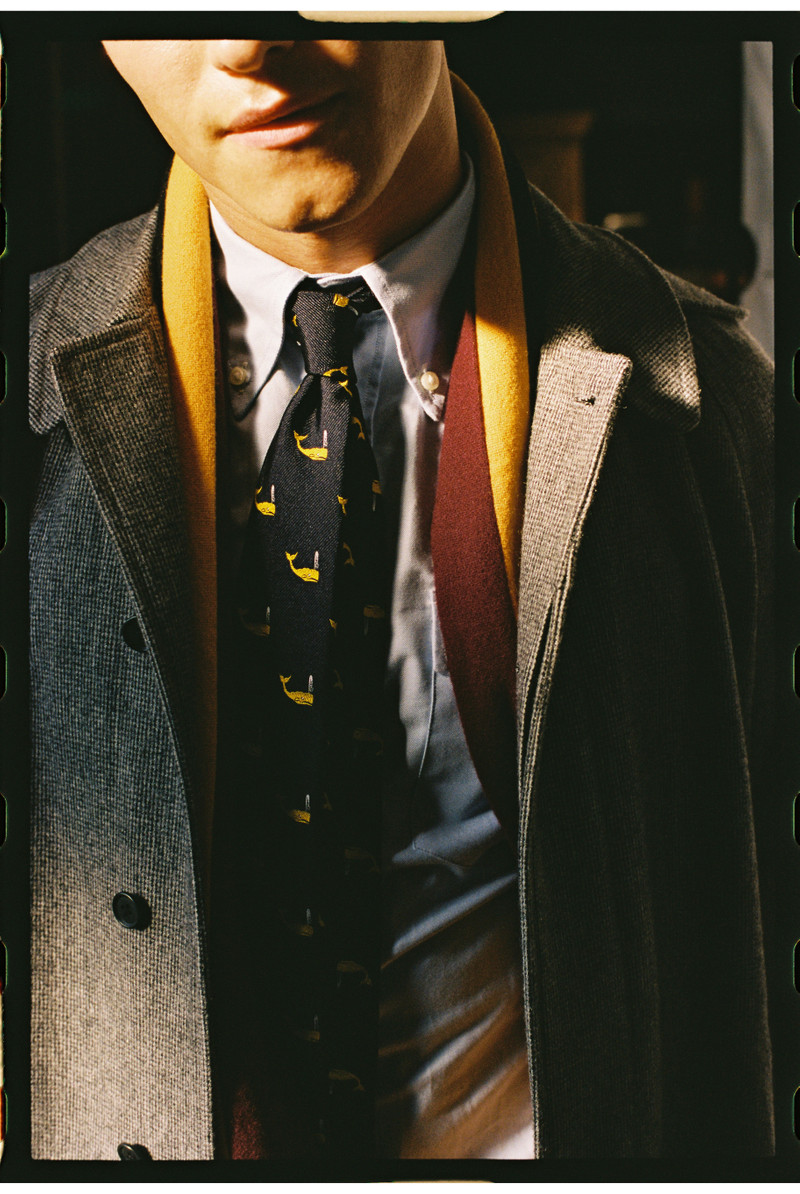 J. PRESS GREY BARLEYCORN BRITISH TWEED BALMACAAN outlook