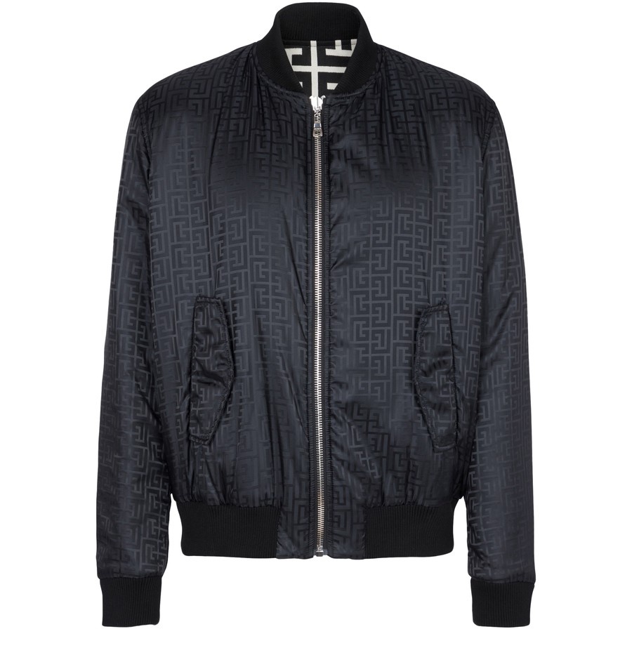 Monogram reversible wool bomber jacket - 4