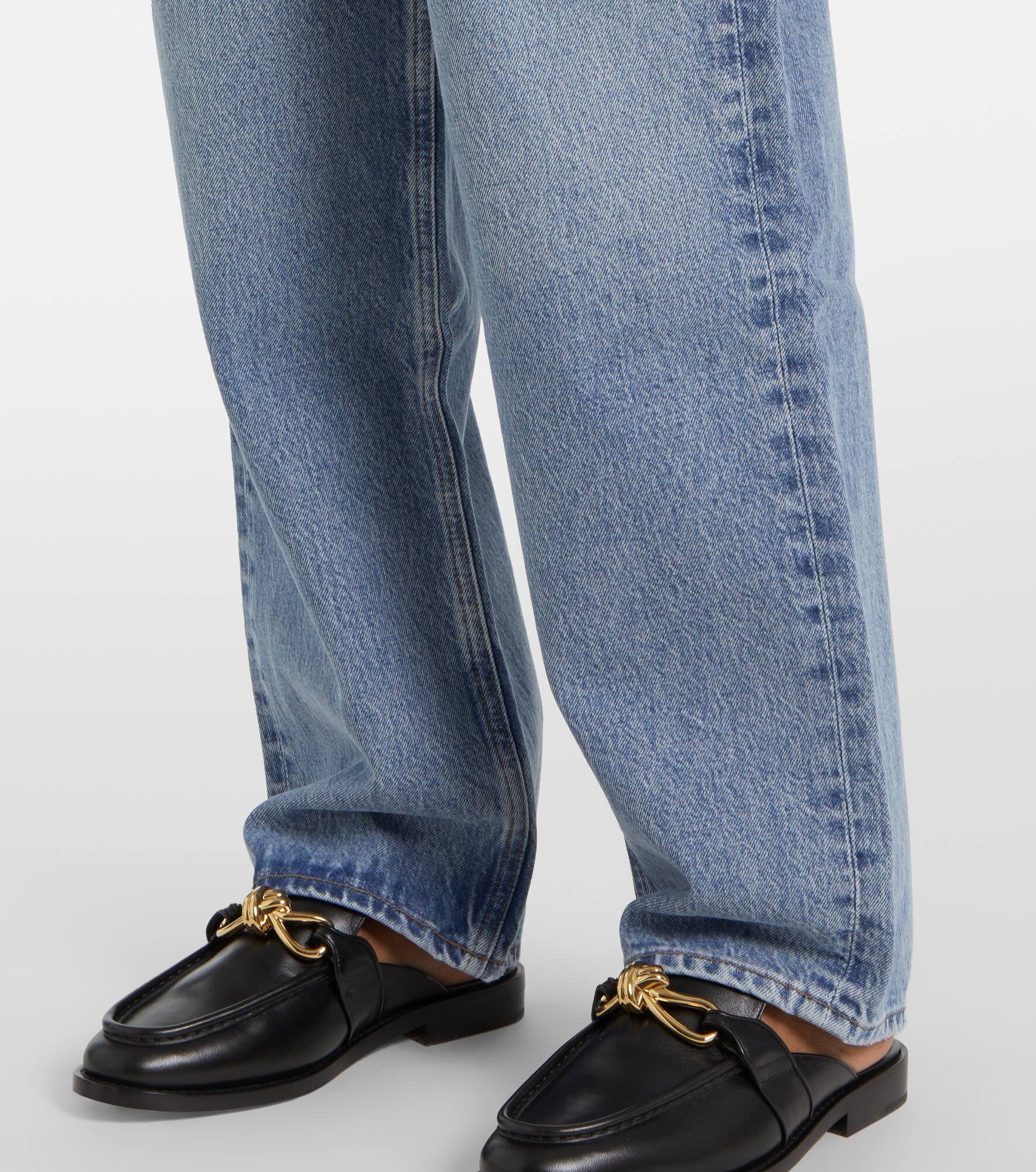 V-Waist Baggy straight jeans - 5