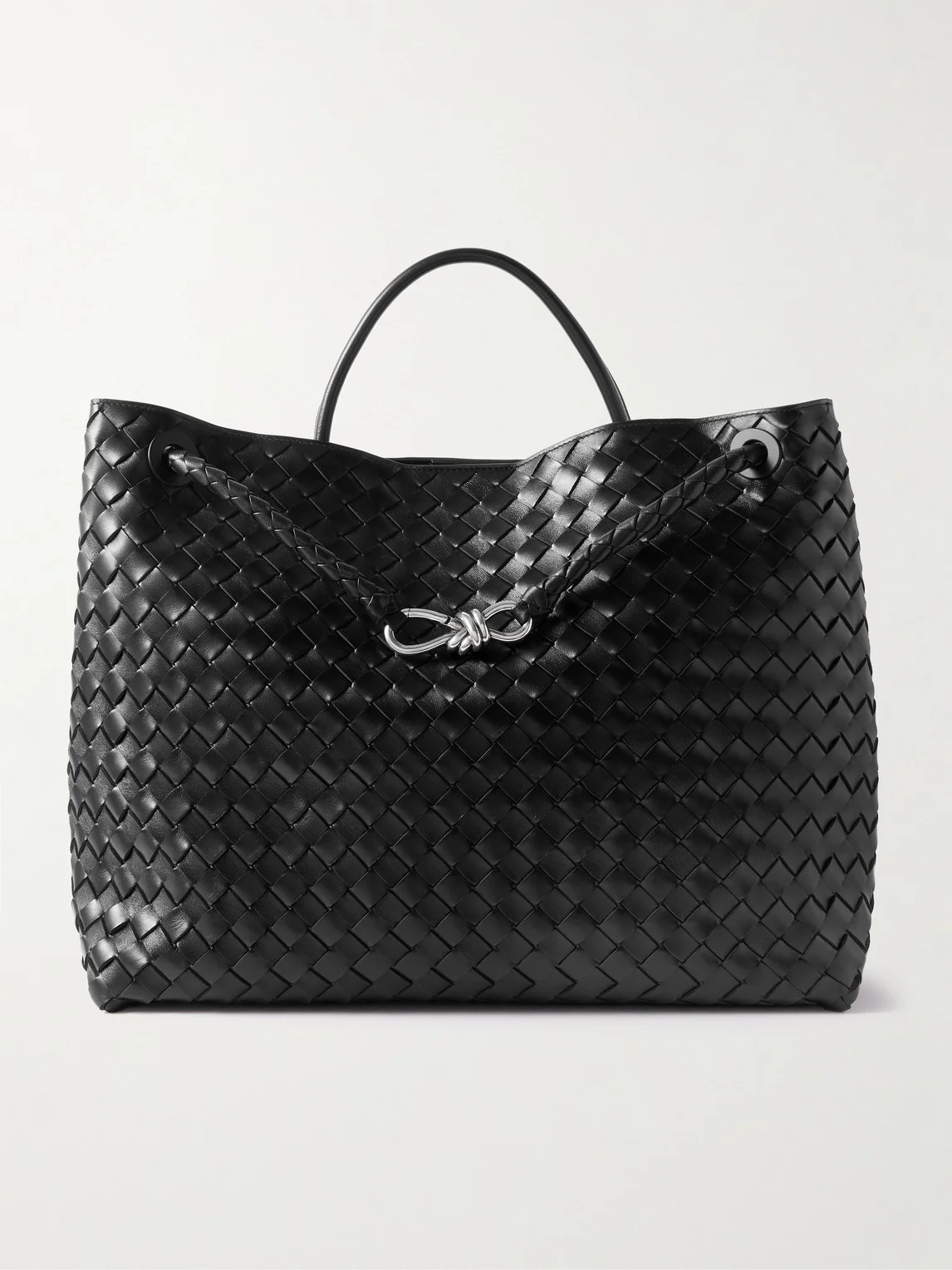 Andiamo Large Intrecciato Leather Tote Bag - 1