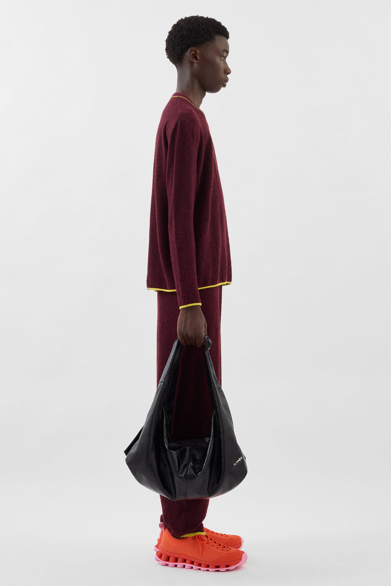 LONGSLEEVE ROUNDNECK / burnt aubergine 4