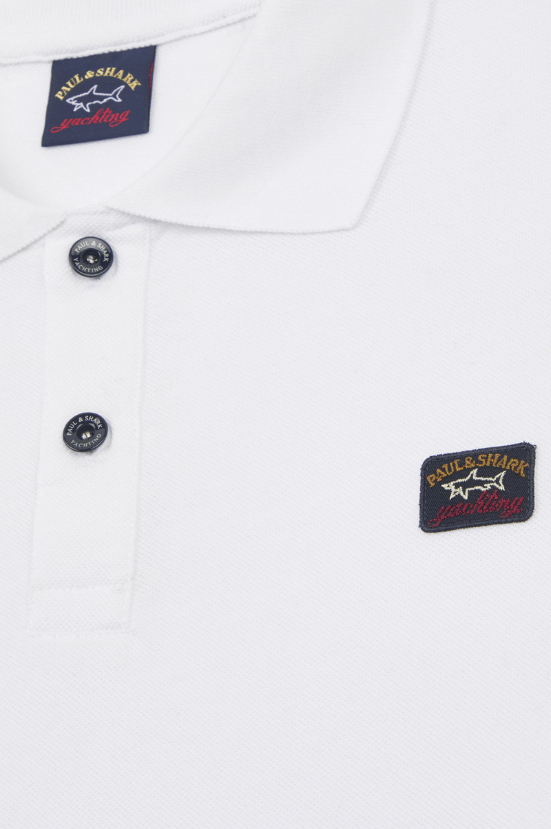 COTTON PIQUÉ POLO SHIRT WITH ICONIC BADGE 5