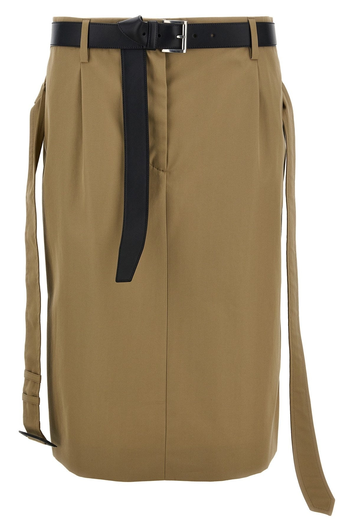 スカート PRADA Twill skirt Beige P185KKSOOO14ZG Khaki Gabardine miniskirt | PRADA