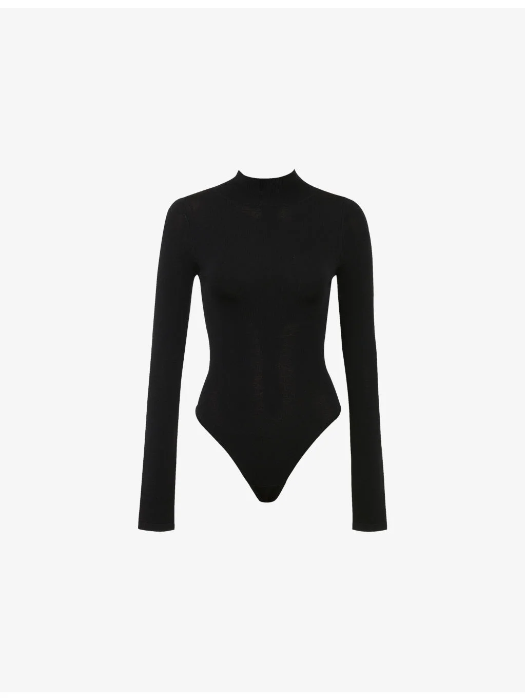 Eliena High-Neck Stretch-Knit Bodysuit - 1