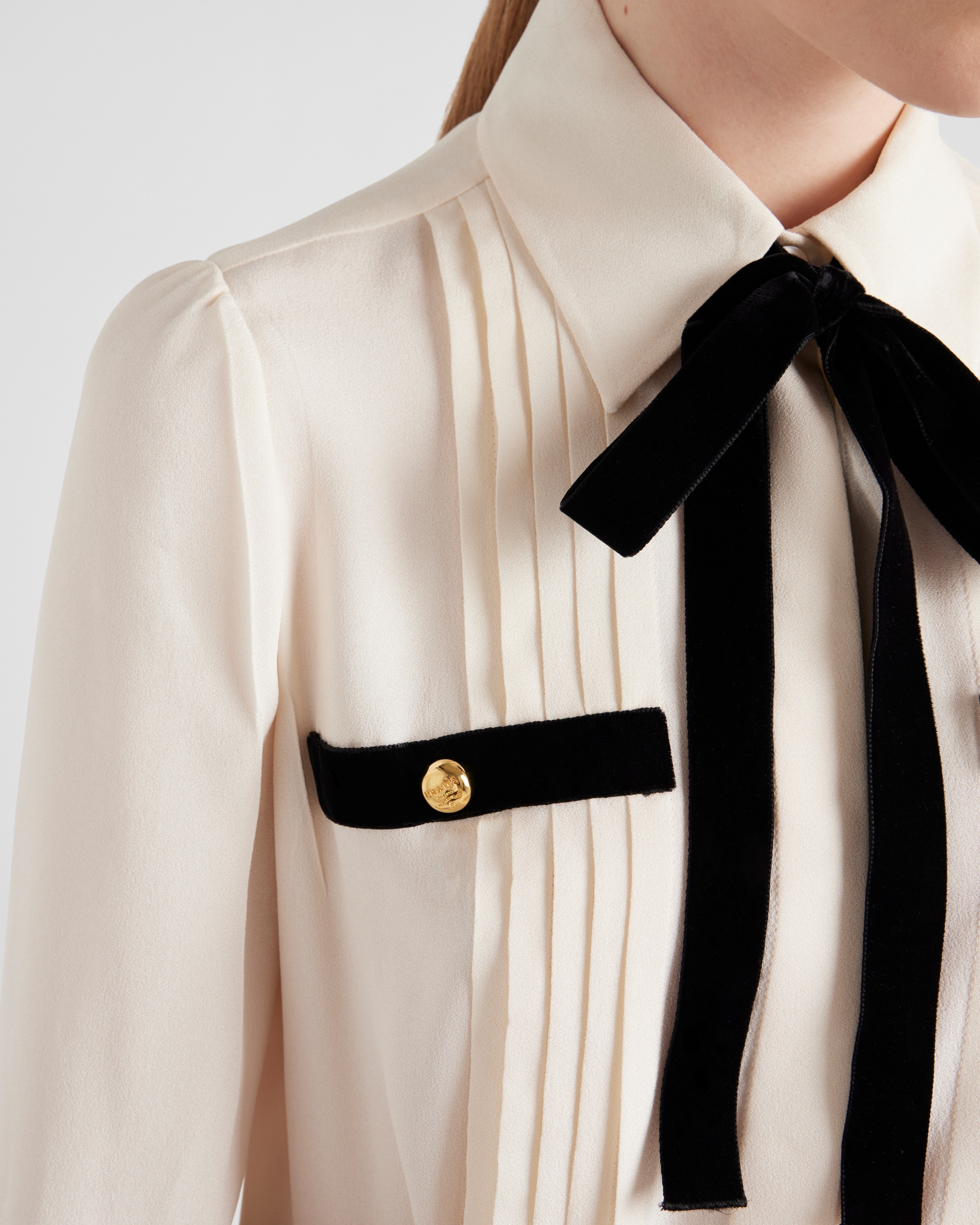 Pleated sablé shirt - 3