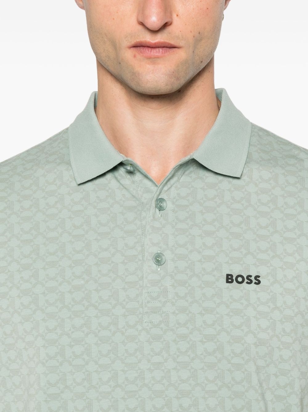 logo-print polo shirt - 4