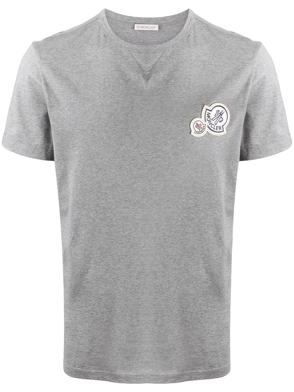 logo badge cotton T-shirt - 1