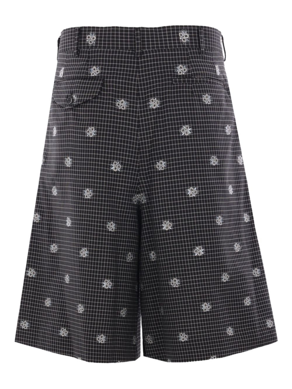 check-print shorts - 2