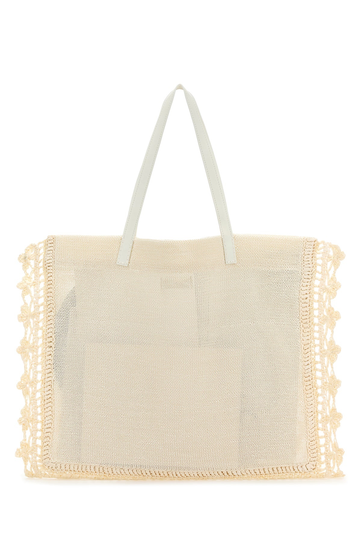 Ivory crochet shopping bag - 3