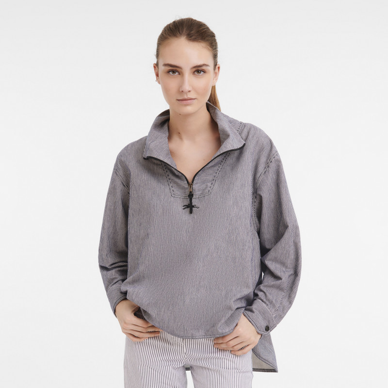 Longchamp Fall-Winter 2023 Collection Tunic Navy - OTHER outlook