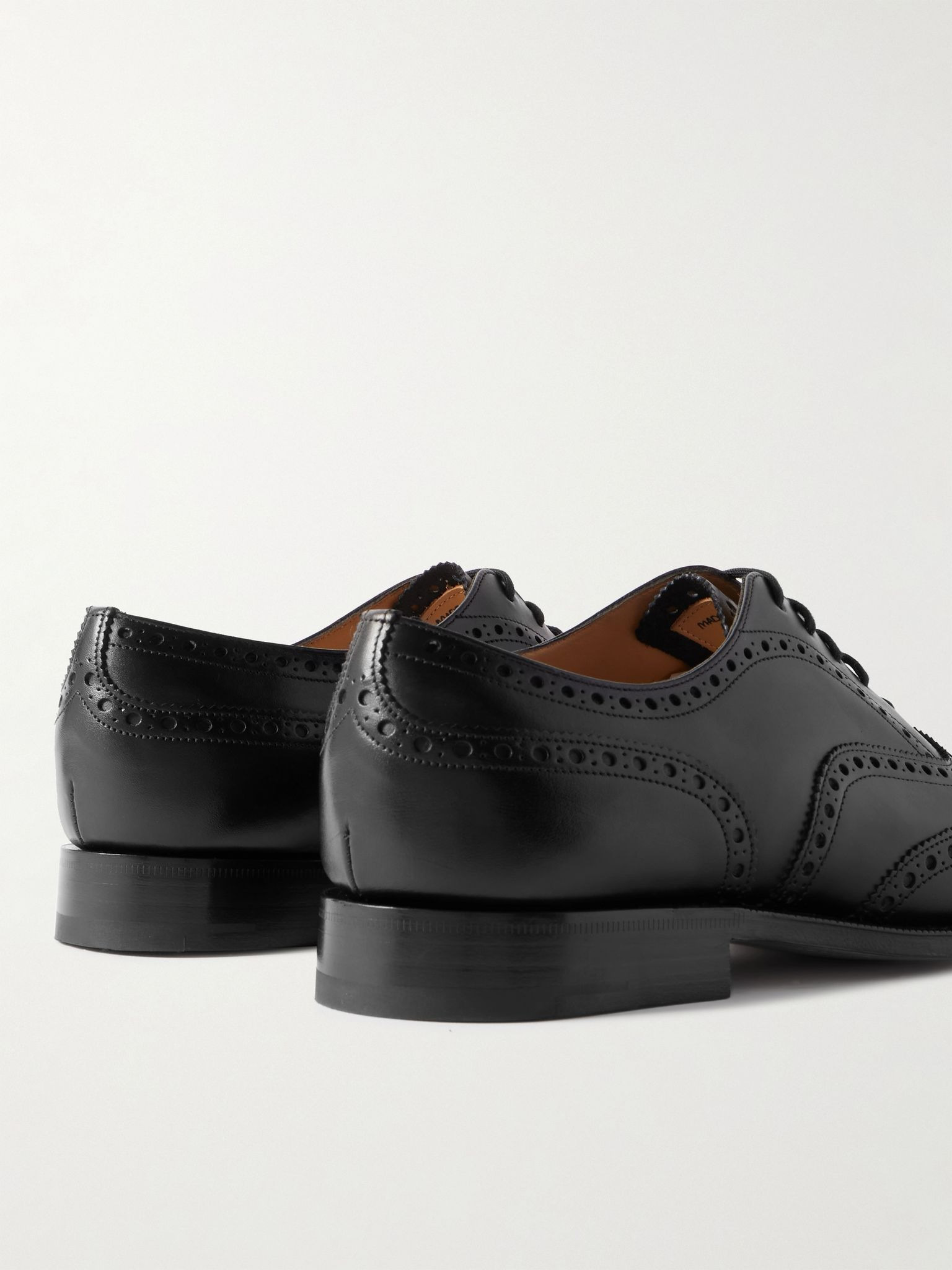 Chetwynd Leather Wingtip Brogues Black - 5