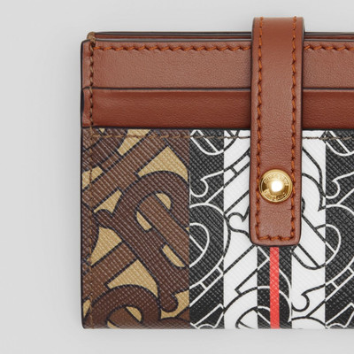 Burberry Monogram Stripe E-canvas Folding Card Case outlook