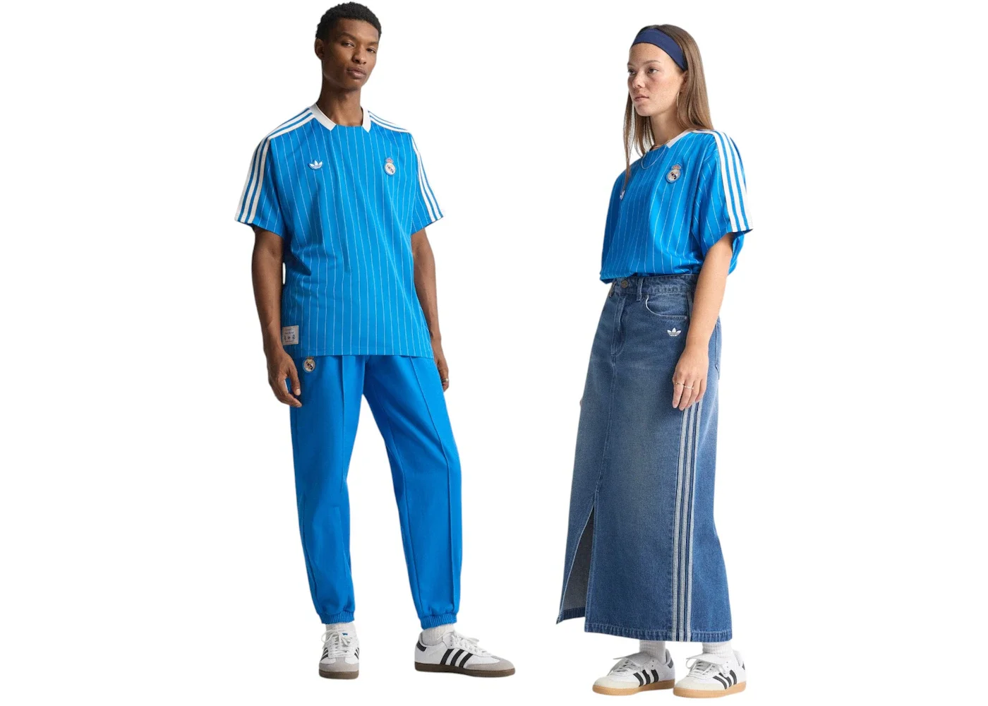 adidas Real Madrid Terrace Icons Jersey Blue Bird White - 1